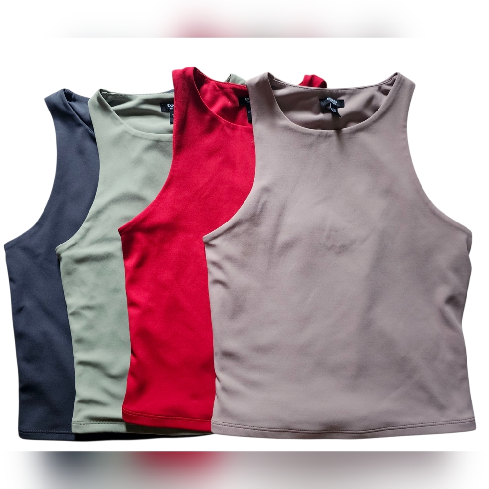4 Pieces Women's Express Body Contour Collection High Compression Tank, XS